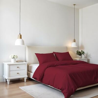 Italian Bed Linen PARURE ELEGANT POKŁADKI, Bordowy, Dwuosobowy Italian Bed Linen PARURE ELEGANT POKŁADKI, Bordowy, Dwuosobowy