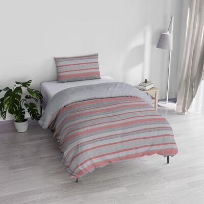 Italian Bed Linen ATHENA zestaw poszewek na kołdrę z nadrukiem i poszewkami na poduszki, BELEN CZERWONY, pojedynczy Italian Bed Linen ATHENA zestaw poszewek na kołdrę z nadrukiem i poszewkami na poduszki, BELEN CZERWONY, pojedynczy