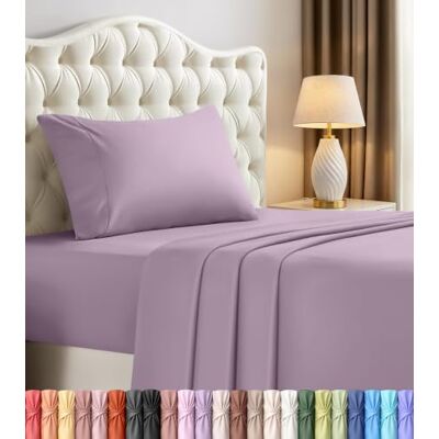 Utopia Bedding 3-częściowy zestaw pościeli na łóżko podwójne, szczotkowana mikrofibra, odporne na kurczenie się i blaknięcie, łatwe w pielęgnacji (dwuosobowy, lawendowy) Utopia Bedding 3-częściowy zestaw pościeli na łóżko podwójne, szczotkowana mikrofibra, odporne na kurczenie się i blaknięcie, łatwe w pielęgnacji (dwuosobowy, lawendowy)