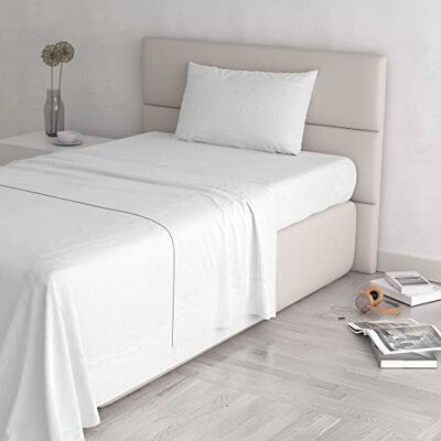 Italian Bed Linen Zestaw pościeli "Natural Color" biały/biały, mały podwójny Italian Bed Linen Zestaw pościeli "Natural Color" biały/biały, mały podwójny