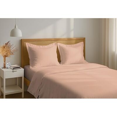 HOME LINGE PASSION Prześcieradło płaskie w 100% z bawełny perkalowej 240 x 300 cm różowe – oddychające prześcieradło, miękkie i wytrzymałe – HOME LINGE PASSION Prześcieradło płaskie w 100% z bawełny perkalowej 240 x 300 cm różowe – oddychające prześcieradło, miękkie i wytrzymałe –