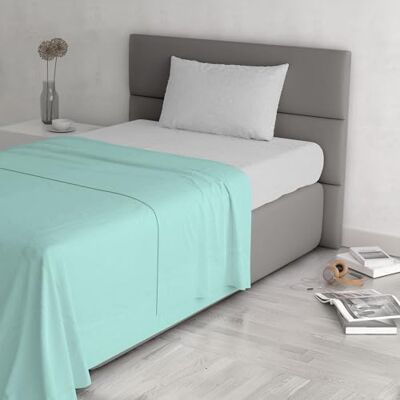 Italian Bed Linen Komplet pościeli jednoosobowej z modnej bawełny, szykowny, wyprodukowano we Włoszech komplet pościeli, prześcieradło z gumką, prześcieradło 90 x 200 cm i poszewka na poduszkę, turkusowy Italian Bed Linen Komplet pościeli jednoosobowej z modnej bawełny, szykowny, wyprodukowano we Włoszech komplet pościeli, prześcieradło z gumką, prześcieradło 90 x 200 cm i poszewka na poduszkę, turkusowy
