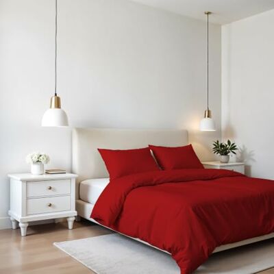 Italian Bed Linen PARURE ELEGANT POKŁADKI, Czerwony, Podwójny Italian Bed Linen PARURE ELEGANT POKŁADKI, Czerwony, Podwójny