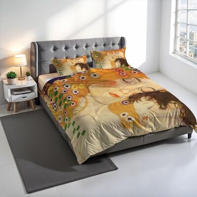 Italian Bed Linen Zestaw poszewek na kołdrę z nadrukiem cyfrowym SNS AUTOR, 100% bawełna, wyprodukowano we Włoszech, podwójny zestaw poszewek na kołdrę 250 x 200 cm + 2 poszewki na poduszki 50 x 80 cm SD50 Italian Bed Linen Zestaw poszewek na kołdrę z nadrukiem cyfrowym SNS AUTOR, 100% bawełna, wyprodukowano we Włoszech, podwójny zestaw poszewek na kołdrę 250 x 200 cm + 2 poszewki na poduszki 50 x 80 cm SD50
