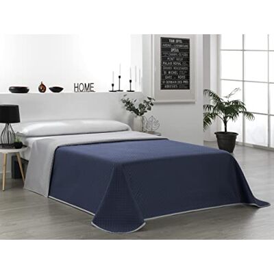 Martina Home Kołdra Boutí Reversible, Niebieski, Szary, Łóżko 90 Martina Home Kołdra Boutí Reversible, Niebieski, Szary, Łóżko 90