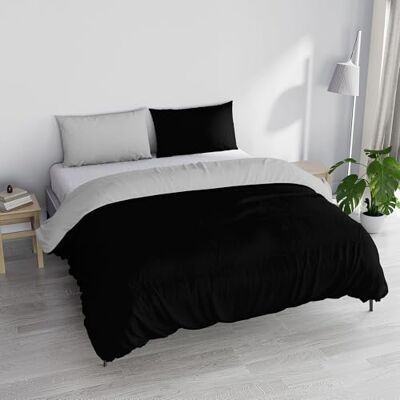 Italian Bed Linen Zestaw pościeli do łóżek dwuosobowych, 250 x 200 cm 250 x 200 cm czarny/szary Italian Bed Linen Zestaw pościeli do łóżek dwuosobowych, 250 x 200 cm 250 x 200 cm czarny/szary