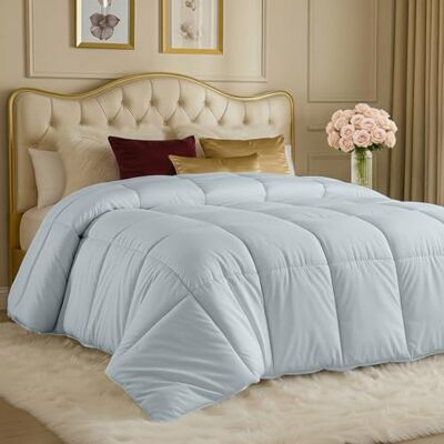 Utopia Bedding , 4,5 Tog całoroczna kołdra bez pokrycia, miękka oddychająca kołdra z mikrofibry, idealna na zimną pogodę, można prać w pralce (jasnoszara, queen (1 opakowanie) Utopia Bedding , 4,5 Tog całoroczna kołdra bez pokrycia, miękka oddychająca kołdra z mikrofibry, idealna na zimną pogodę, można prać w pralce (jasnoszara, queen (1 opakowanie)
