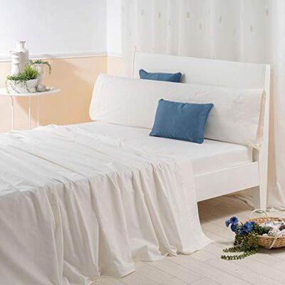 Sancarlos OLAS- haftowane prześcieradła 100% bawełna satynowe łóżko 180 kremowe Sancarlos OLAS- haftowane prześcieradła 100% bawełna satynowe łóżko 180 kremowe