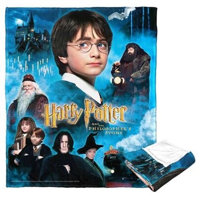 Northwest Harry Potter Jedwabny koc dekoracyjny, 127 cm x 152 cm, kamień filozofowski Northwest Harry Potter Jedwabny koc dekoracyjny, 127 cm x 152 cm, kamień filozofowski