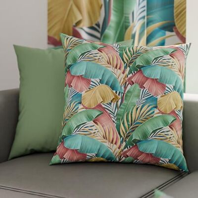 PETTI Artigiani Italiani Para poszewek na poduszki 50 x 50 cm z mikrofibry, poduszka do sypialni, na sofę, do salonu, zestaw 2 poszewek na poduszki, tropikalna wielokolorowa poszewka, 100% PETTI Artigiani Italiani Para poszewek na poduszki 50 x 50 cm z mikrofibry, poduszka do sypialni, na sofę, do salonu, zestaw 2 poszewek na poduszki, tropikalna wielokolorowa poszewka, 100%