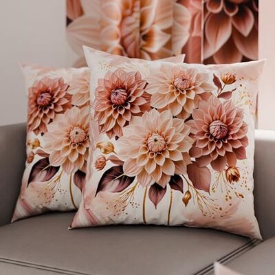 PETTI Artigiani Italiani Para poszewek na poduszki 50 x 50 cm z mikrofibry, poduszka do sypialni, na sofę, do salonu, zestaw 2 poszewek na poduszki, puder kwiatowy, 100% wyprodukowano we Włoszech PETTI Artigiani Italiani Para poszewek na poduszki 50 x 50 cm z mikrofibry, poduszka do sypialni, na sofę, do salonu, zestaw 2 poszewek na poduszki, puder kwiatowy, 100% wyprodukowano we Włoszech