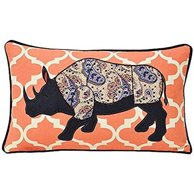 Paoletti KRUGER RHINO PCUSH 30X50 CORAL, koralowy, 30x50cm Paoletti KRUGER RHINO PCUSH 30X50 CORAL, koralowy, 30x50cm