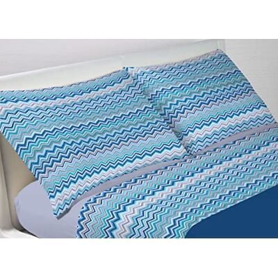 BIANCHERIAWEB Pełne łóżko podwójne Maxi prześcieradło 120x200 cm +25cm elastyczne narożniki, prześcieradło powyżej 180x300 cm 1 poszewka na poduszkę boczne guziki 50x80cm, 100% bawełna, Made in Italy BIANCHERIAWEB Pełne łóżko podwójne Maxi prześcieradło 120x200 cm +25cm elastyczne narożniki, prześcieradło powyżej 180x300 cm 1 poszewka na poduszkę boczne guziki 50x80cm, 100% bawełna, Made in Italy
