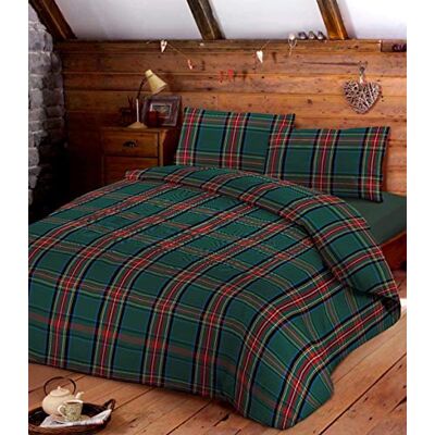 Daunex PARURE Pokrowiec na kołdrę z FEDERE Tartan Zielony LINTEA (205x200) Daunex PARURE Pokrowiec na kołdrę z FEDERE Tartan Zielony LINTEA (205x200)