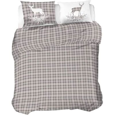 PENSIERI DELICATI Parure Podwójna poszewka na kołdrę Flanel 100% bawełna, worek 250X200 CM i poszewka na poduszkę 52X82 CM, Made in Italy, zmywalna poszewka na kołdrę w pralce 40°, Fantazja Jelenia PENSIERI DELICATI Parure Podwójna poszewka na kołdrę Flanel 100% bawełna, worek 250X200 CM i poszewka na poduszkę 52X82 CM, Made in Italy, zmywalna poszewka na kołdrę w pralce 40°, Fantazja Jelenia