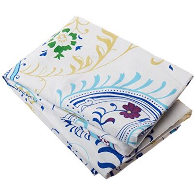 Tribeca Living FLPAGADPCST Poszewki na poduszki flanelowe z nadrukiem 170 g/m², standardowe, Paisley Garden Tribeca Living FLPAGADPCST Poszewki na poduszki flanelowe z nadrukiem 170 g/m², standardowe, Paisley Garden