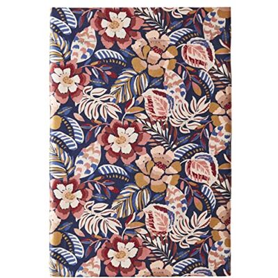 ESSIX Płaskie prześcieradło z nadrukiem satyny bawełnianej, folk flowers, 240x300cm, ESSIX Płaskie prześcieradło z nadrukiem satyny bawełnianej, folk flowers, 240x300cm,