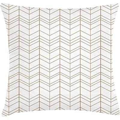 Tak Design Poduszka bawełniana, beżowo-brązowa, 45 mm x 45 mm x 2 mm Tak Design Poduszka bawełniana, beżowo-brązowa, 45 mm x 45 mm x 2 mm