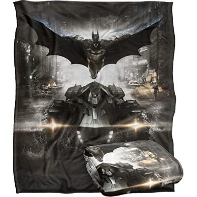 LOGOVISION BATMAN ARKHAM KNIGHT Silky Touch super miękki koc narzuta, 152 x 127 cm LOGOVISION BATMAN ARKHAM KNIGHT Silky Touch super miękki koc narzuta, 152 x 127 cm