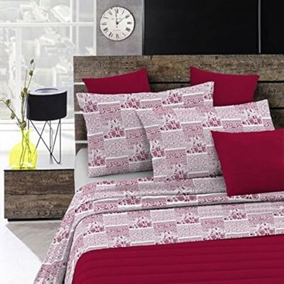 MB HOME ITALY Komplet pościeli Sweet Moments, Graphic Pink, 1 Posto e Mezzo MB HOME ITALY Komplet pościeli Sweet Moments, Graphic Pink, 1 Posto e Mezzo