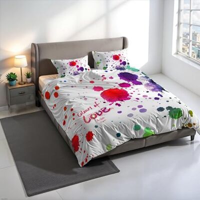 Italian Bed Linen Zestaw poszewek na kołdrę KIOSA z nadrukiem cyfrowym, 100% bawełna, wyprodukowano we Włoszech, zestaw poszewek na kołdrę 250 x 200 cm + 2 poszewki na poduszki 50 x 80 cm KIO615 Italian Bed Linen Zestaw poszewek na kołdrę KIOSA z nadrukiem cyfrowym, 100% bawełna, wyprodukowano we Włoszech, zestaw poszewek na kołdrę 250 x 200 cm + 2 poszewki na poduszki 50 x 80 cm KIO615
