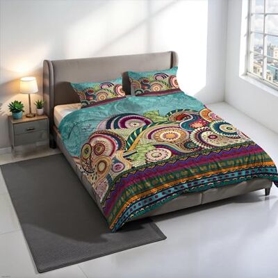 Italian Bed Linen Zestaw poszewek na kołdrę KIOSA z nadrukiem cyfrowym, 100% bawełna, wyprodukowano we Włoszech, zestaw poszewek na kołdrę 250 x 200 cm + 2 poszewki na poduszki 50 x 80 cm KIO657 Italian Bed Linen Zestaw poszewek na kołdrę KIOSA z nadrukiem cyfrowym, 100% bawełna, wyprodukowano we Włoszech, zestaw poszewek na kołdrę 250 x 200 cm + 2 poszewki na poduszki 50 x 80 cm KIO657