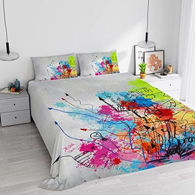 Italian Bed Linen KI-OSA Komplet pościeli, mikrofibra, 627, łóżko podwójne Italian Bed Linen KI-OSA Komplet pościeli, mikrofibra, 627, łóżko podwójne