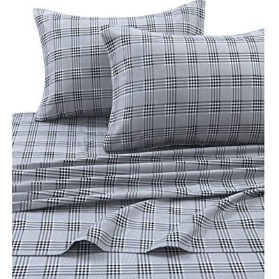 Tribeca Living SAVA200SHEETCK Flanelowy zestaw prześcieradeł z głębokimi kieszeniami, Cal King, Savannah Plaid Multi Tribeca Living SAVA200SHEETCK Flanelowy zestaw prześcieradeł z głębokimi kieszeniami, Cal King, Savannah Plaid Multi