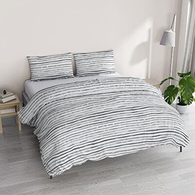 Italian Bed Linen ATHENA zestaw poszewek na kołdrę z nadrukowanym workiem i poszewkami na poduszki, SOFIA DYMIE, podwójny Italian Bed Linen ATHENA zestaw poszewek na kołdrę z nadrukowanym workiem i poszewkami na poduszki, SOFIA DYMIE, podwójny