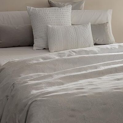 Sancarlos – kołdra żakardowa Aleli, 50% Bawełna 50% Poliester, (Cama 90, Jasnoszary) Sancarlos – kołdra żakardowa Aleli, 50% Bawełna 50% Poliester, (Cama 90, Jasnoszary)