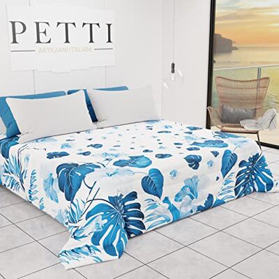 PETTI Artigiani Italiani PETTI Włoscy Rzemieślnicy Wiertarka Wiosna Lato Podwójne Projekt Tropical 01 100% Mikrofibra Analergiczne 100% Made in Italy PETTI Artigiani Italiani PETTI Włoscy Rzemieślnicy Wiertarka Wiosna Lato Podwójne Projekt Tropical 01 100% Mikrofibra Analergiczne 100% Made in Italy