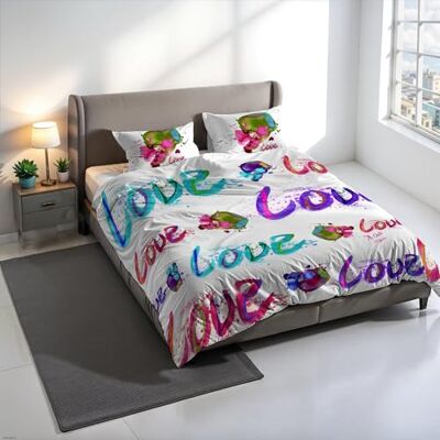 Italian Bed Linen Zestaw poszewek na kołdrę KIOSA z nadrukiem cyfrowym, 100% bawełna, wyprodukowano we Włoszech, zestaw poszewek na kołdrę 250 x 200 cm + 2 poszewki na poduszki 50 x 80 cm KIO614 Italian Bed Linen Zestaw poszewek na kołdrę KIOSA z nadrukiem cyfrowym, 100% bawełna, wyprodukowano we Włoszech, zestaw poszewek na kołdrę 250 x 200 cm + 2 poszewki na poduszki 50 x 80 cm KIO614
