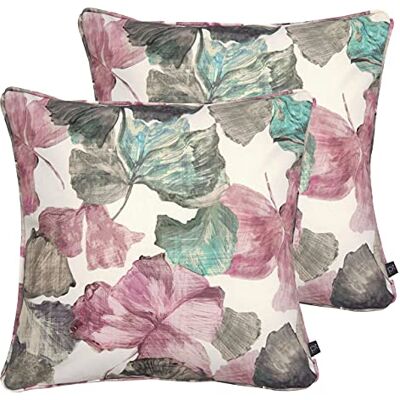 Prestigious Textiles Hanalei podwójne opakowanie poduszek wypełnionych poliestrem, hibiskus, 43 x 43 cm Prestigious Textiles Hanalei podwójne opakowanie poduszek wypełnionych poliestrem, hibiskus, 43 x 43 cm