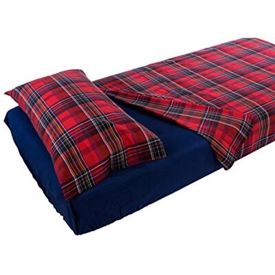 Soffim Prześcieradło i poszewka na poduszkę Madras czerwone 160 x 280 cm + 50 x 80 cm Soffim Prześcieradło i poszewka na poduszkę Madras czerwone 160 x 280 cm + 50 x 80 cm