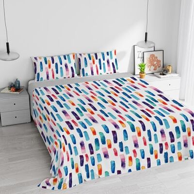 Italian Bed Linen Watercolor komplet pościeli, bawełna, 04, łóżko podwójne Italian Bed Linen Watercolor komplet pościeli, bawełna, 04, łóżko podwójne