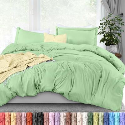 Utopia Bedding Poszewka na kołdrę w rozmiarze King Size 1 poszewka na kołdrę z 2 poszewkami na poduszki 3 sztuki pościeli z zapięciem na zamek błyskawiczny miękka szczotkowana mikrofibra, 250 x Utopia Bedding Poszewka na kołdrę w rozmiarze King Size 1 poszewka na kołdrę z 2 poszewkami na poduszki 3 sztuki pościeli z zapięciem na zamek błyskawiczny miękka szczotkowana mikrofibra, 250 x