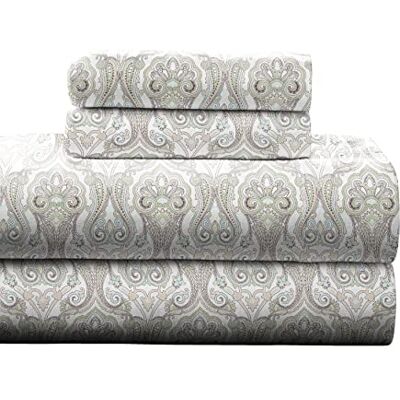 pointehaven Zestaw arkuszy flanelowych 170 GSM, Twin Paisley pointehaven Zestaw arkuszy flanelowych 170 GSM, Twin Paisley