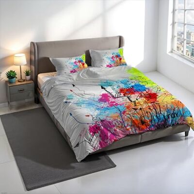 Italian Bed Linen Zestaw poszewek na kołdrę KIOSA z nadrukiem cyfrowym, 100% bawełna, wyprodukowano we Włoszech, zestaw poszewek na kołdrę 250 x 200 cm + 2 poszewki na poduszki 50 x 80 cm KIO627 Italian Bed Linen Zestaw poszewek na kołdrę KIOSA z nadrukiem cyfrowym, 100% bawełna, wyprodukowano we Włoszech, zestaw poszewek na kołdrę 250 x 200 cm + 2 poszewki na poduszki 50 x 80 cm KIO627