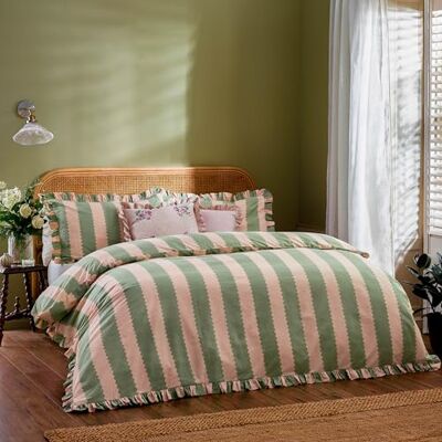 furn. Wylder Nature Zestaw poszewek na kołdrę z bawełny Birdie Stripe furn. Wylder Nature Zestaw poszewek na kołdrę z bawełny Birdie Stripe