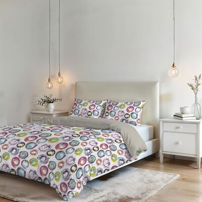 Italian Bed Linen Pokrywa puchowa Fantasy 100% Mikrofibra, Abstrakcyjne Felgi, Podwójne Italian Bed Linen Pokrywa puchowa Fantasy 100% Mikrofibra, Abstrakcyjne Felgi, Podwójne