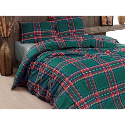 Daunex PARURE Pokrowiec na kołdrę z FEDERE Tartan Zielony LINTEA (255x200) Daunex PARURE Pokrowiec na kołdrę z FEDERE Tartan Zielony LINTEA (255x200)