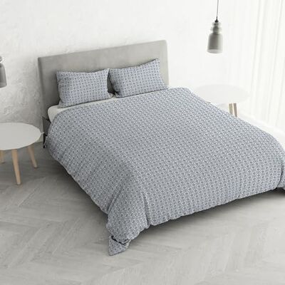 Italian Bed Linen Zestaw poszewek na kołdrę z bawełny z nadrukiem we Włoszech, wykonany we Włoszech komplet poszewek na kołdrę 250 x 200 cm z wewnętrzną naszywką i poszewkami na poduszki, floyd niebieski, podwójny Italian Bed Linen Zestaw poszewek na kołdrę z bawełny z nadrukiem we Włoszech, wykonany we Włoszech komplet poszewek na kołdrę 250 x 200 cm z wewnętrzną naszywką i poszewkami na poduszki, floyd niebieski, podwójny