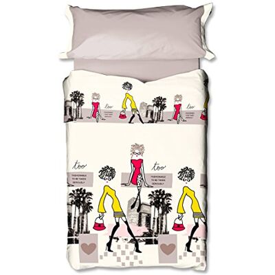 Blanco Poszewka na kołdrę 092 Beżowy 150x190/200 cm Blanco Poszewka na kołdrę 092 Beżowy 150x190/200 cm