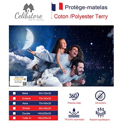 Nuit Des Vosges - Aubin - Bawełna - Protektor materaca Nuit Des Vosges - Aubin - Bawełna - Protektor materaca