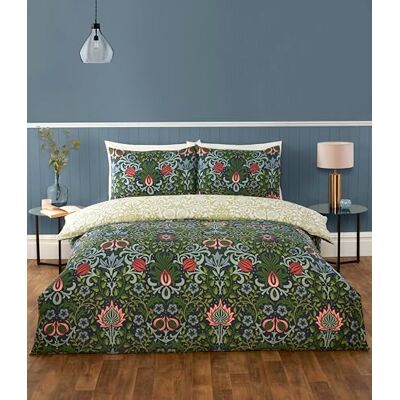 Rapport home Heritage Floral mikrofibra pojedynczy dwustronny zestaw pościeli granatowy Rapport home Heritage Floral mikrofibra pojedynczy dwustronny zestaw pościeli granatowy