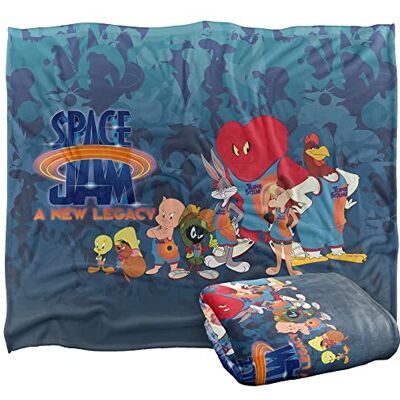 LOGOVISION SPACE JAM 2 Silky Touch super miękki koc narzuta, 152 x 127 cm LOGOVISION SPACE JAM 2 Silky Touch super miękki koc narzuta, 152 x 127 cm