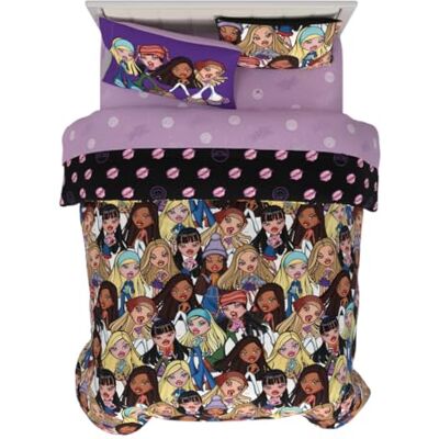Franco Bratz Fashion 7-częściowy komplet pościeli, niezwykle miękki, dwustronny zestaw pościeli z poszwą w rozmiarze Full Size (100% oficjalny produkt licencjonowany) Franco Bratz Fashion 7-częściowy komplet pościeli, niezwykle miękki, dwustronny zestaw pościeli z poszwą w rozmiarze Full Size (100% oficjalny produkt licencjonowany)