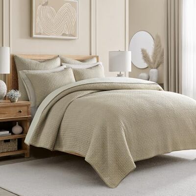 Levtex Home AONELAS Levtex zestaw poszewek na kołdrę w kolorze taupe king Levtex Home AONELAS Levtex zestaw poszewek na kołdrę w kolorze taupe king