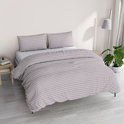 Italian Bed Linen ATHENA poszewka na kołdrę z nadrukowanym workiem i poszewkami na poduszki, CLARA ROSA, podwójny Italian Bed Linen ATHENA poszewka na kołdrę z nadrukowanym workiem i poszewkami na poduszki, CLARA ROSA, podwójny