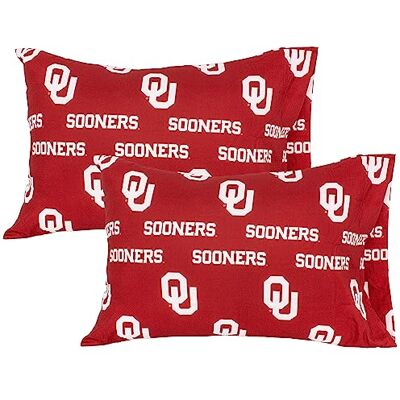 College Covers Oklahoma Sooners poszewka na poduszkę para solidna (w zestawie 2 standardowe poszewki na poduszki) College Covers Oklahoma Sooners poszewka na poduszkę para solidna (w zestawie 2 standardowe poszewki na poduszki)